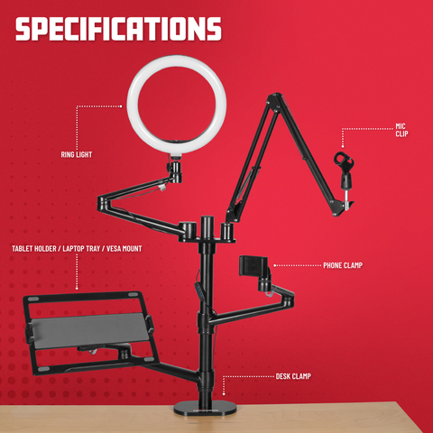 Frameworks Content Creation Desk Mount Stand