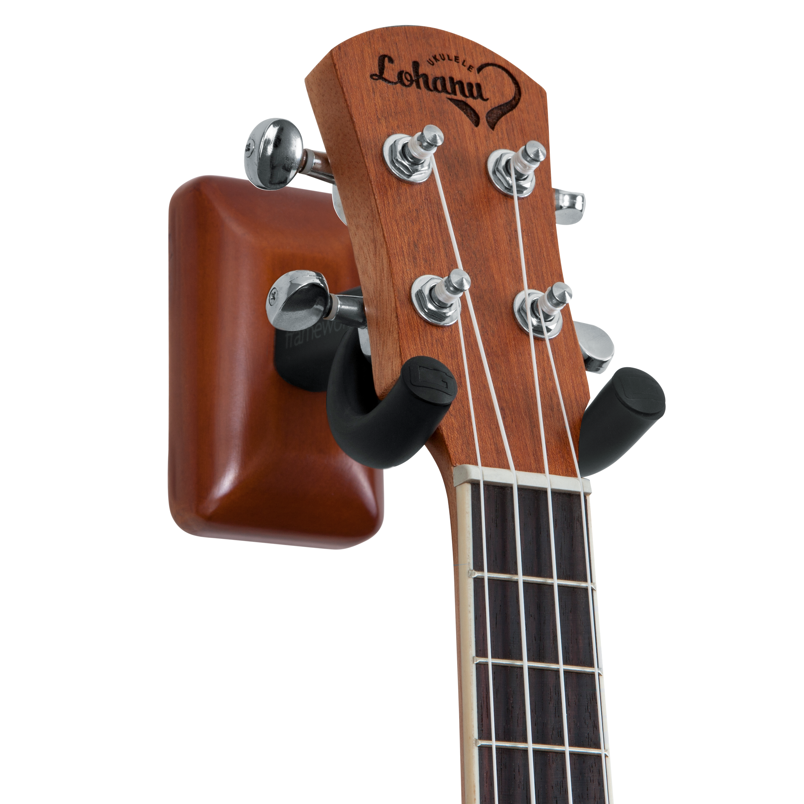 Mahogany Wall Mount Ukulele/Mandolin Hanger