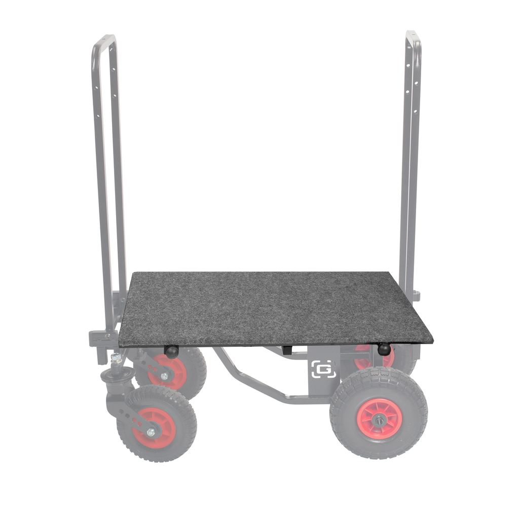 Lower Deck Flat Surface for Utility Carts