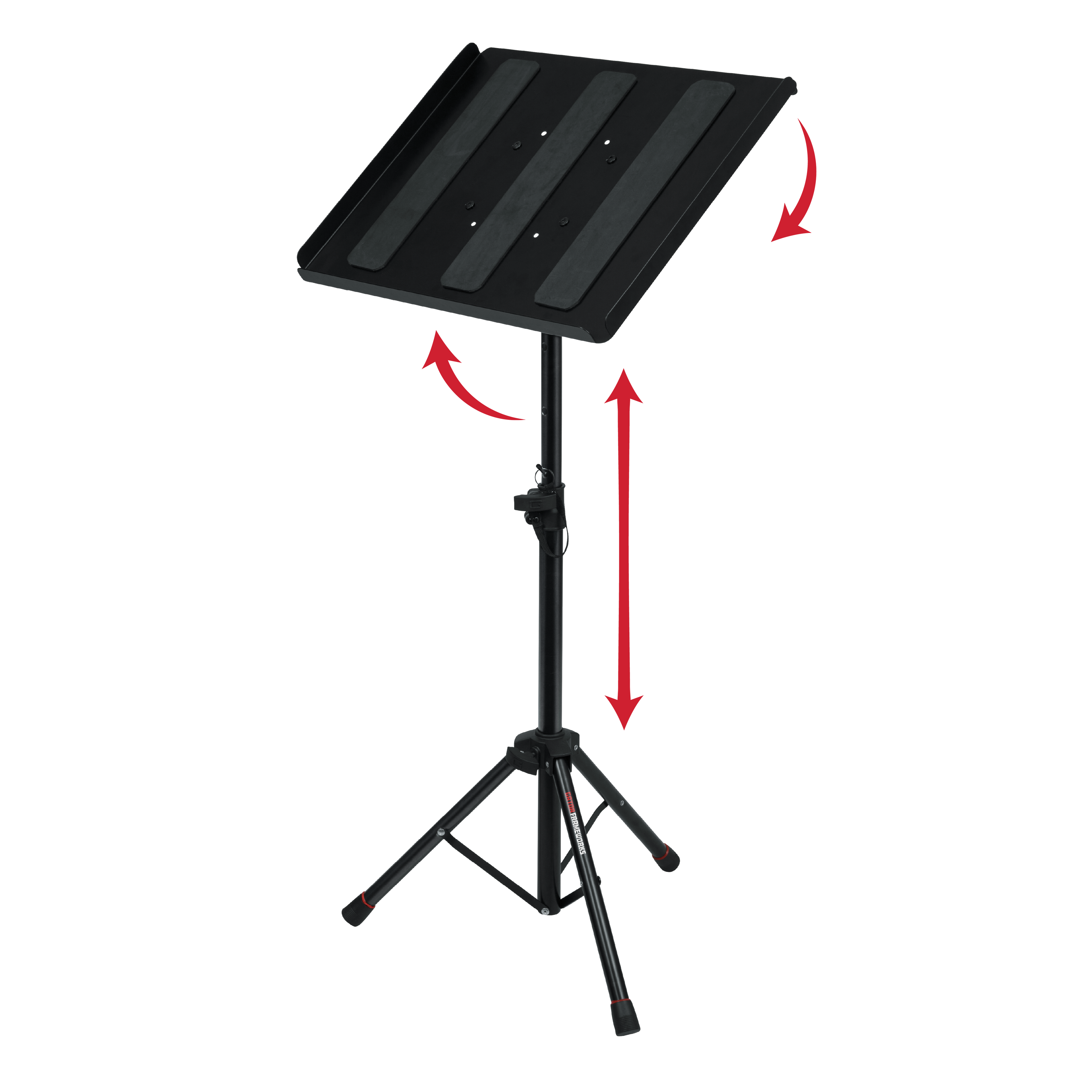 Compact Adjustable Media Tray Stand