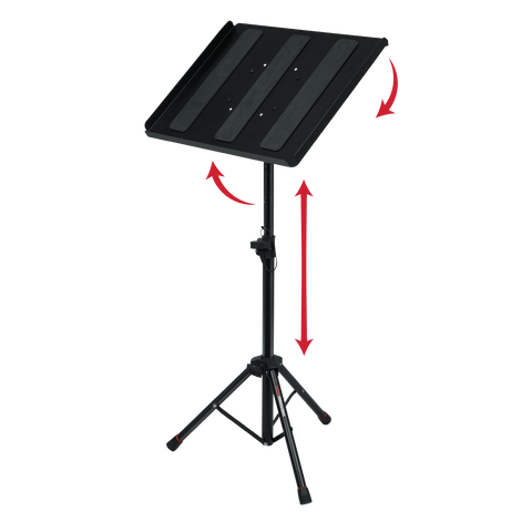 Compact Adjustable Media Tray Stand