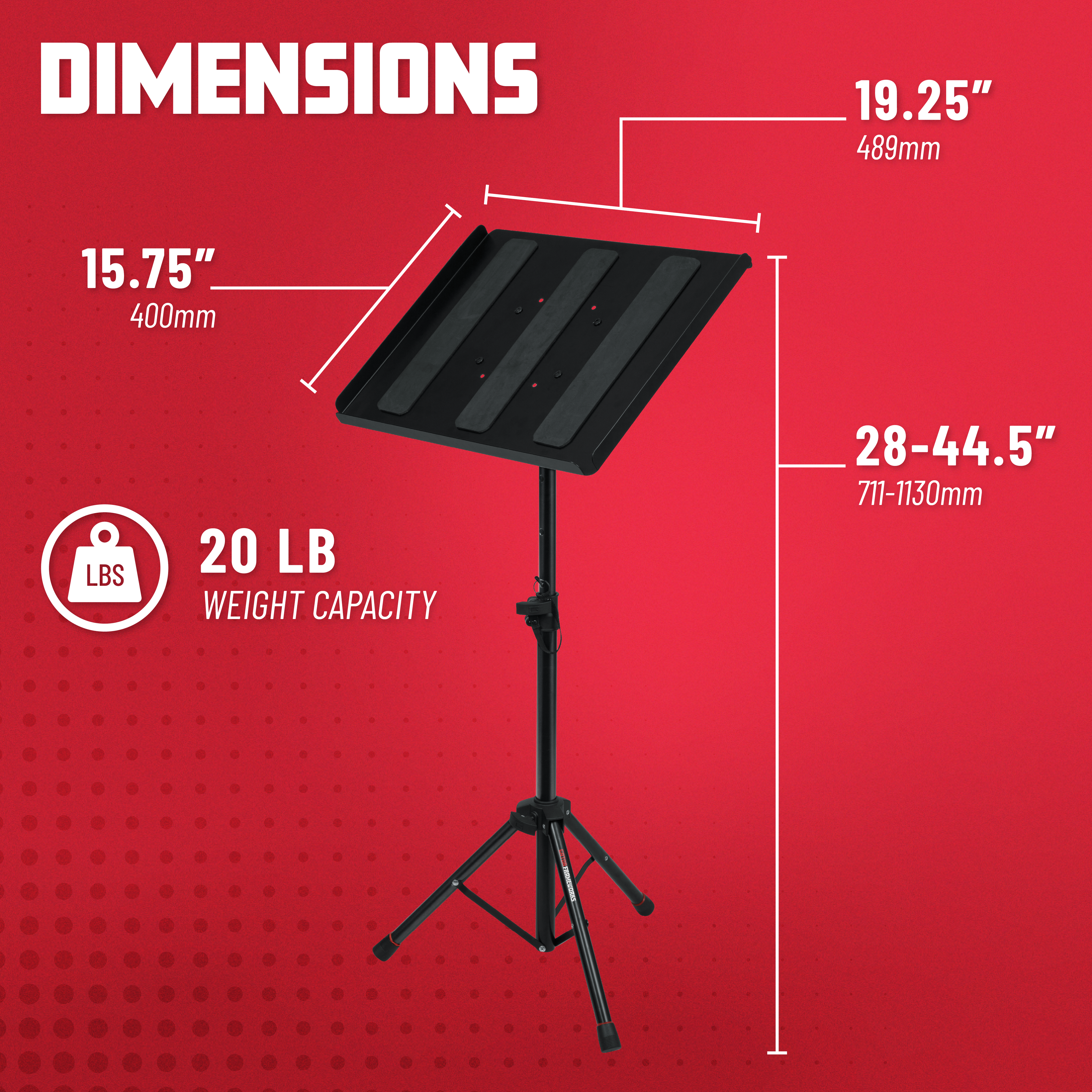 Compact Adjustable Media Tray Stand