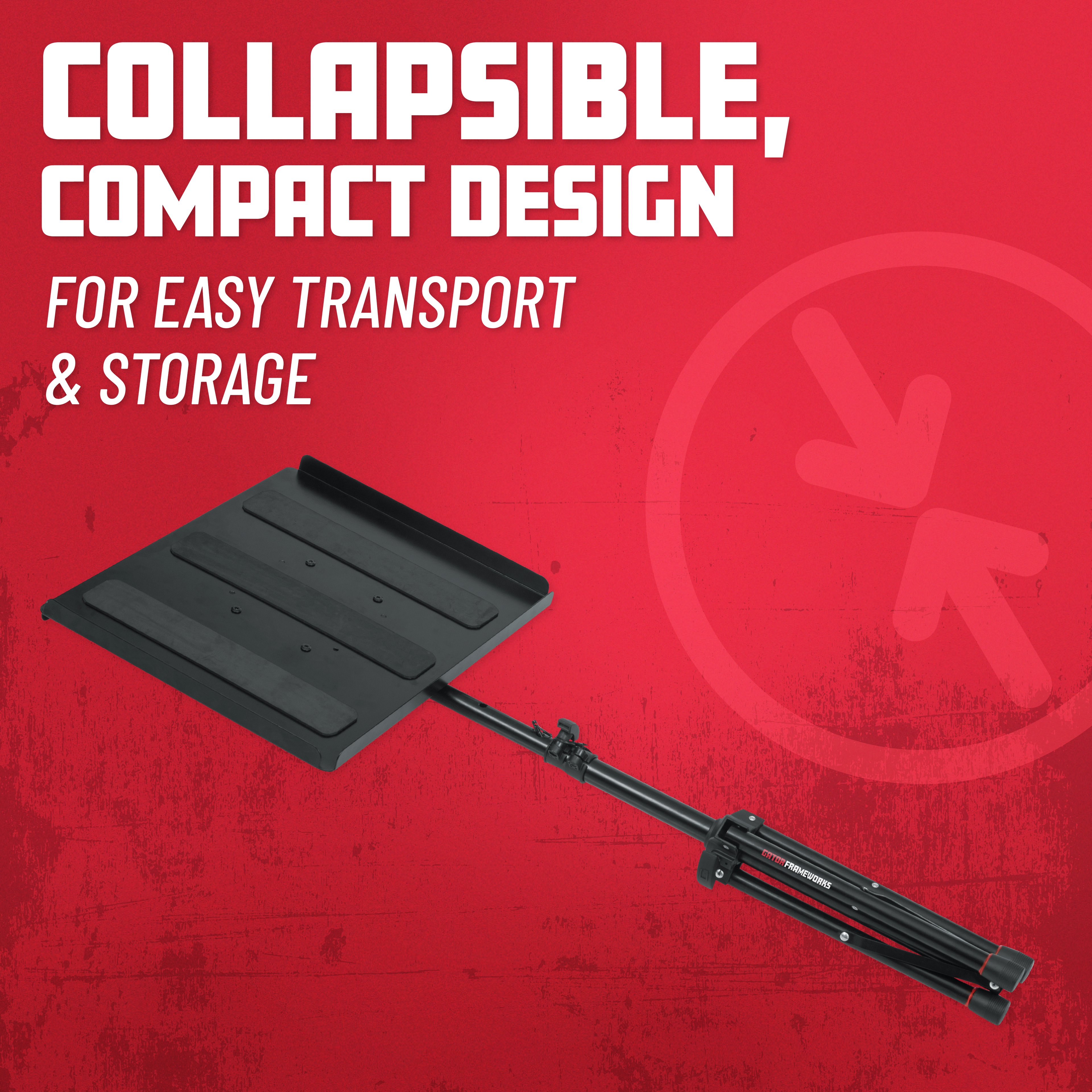 Compact Adjustable Media Tray Stand