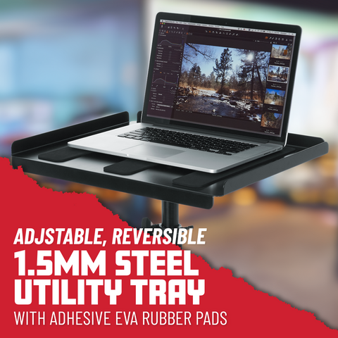 Heavy-Duty Adjustable Media Tray Stand