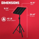 Heavy-Duty Adjustable Media Tray Stand