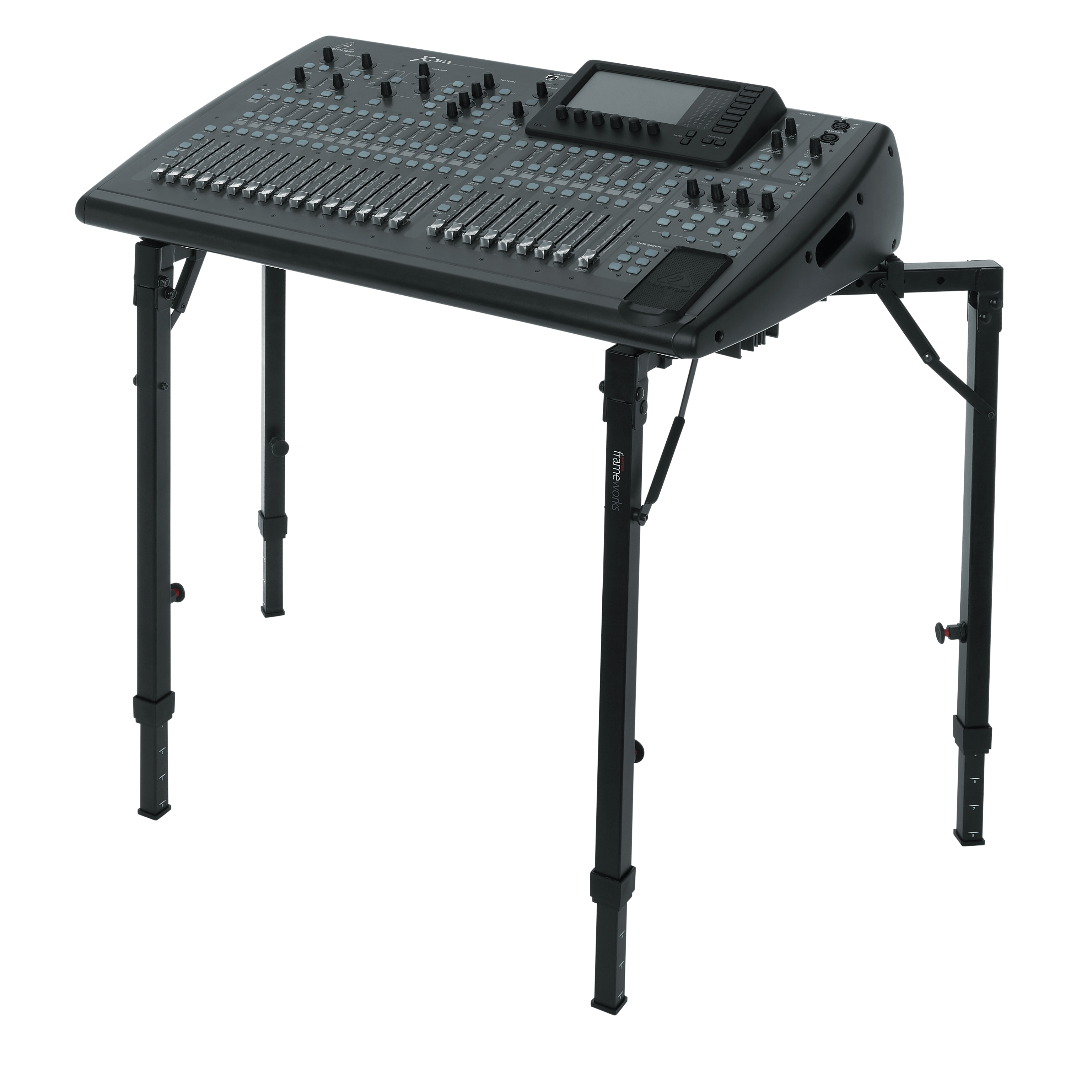 Adjustable T-Stand Folding Workstation