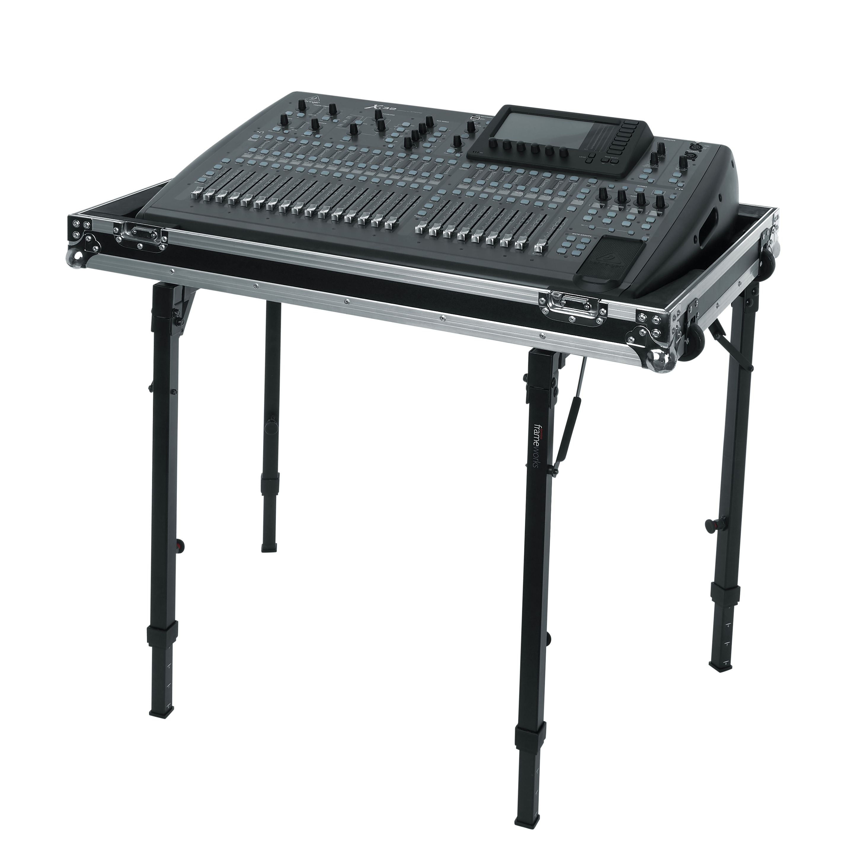 Adjustable T-Stand Folding Workstation