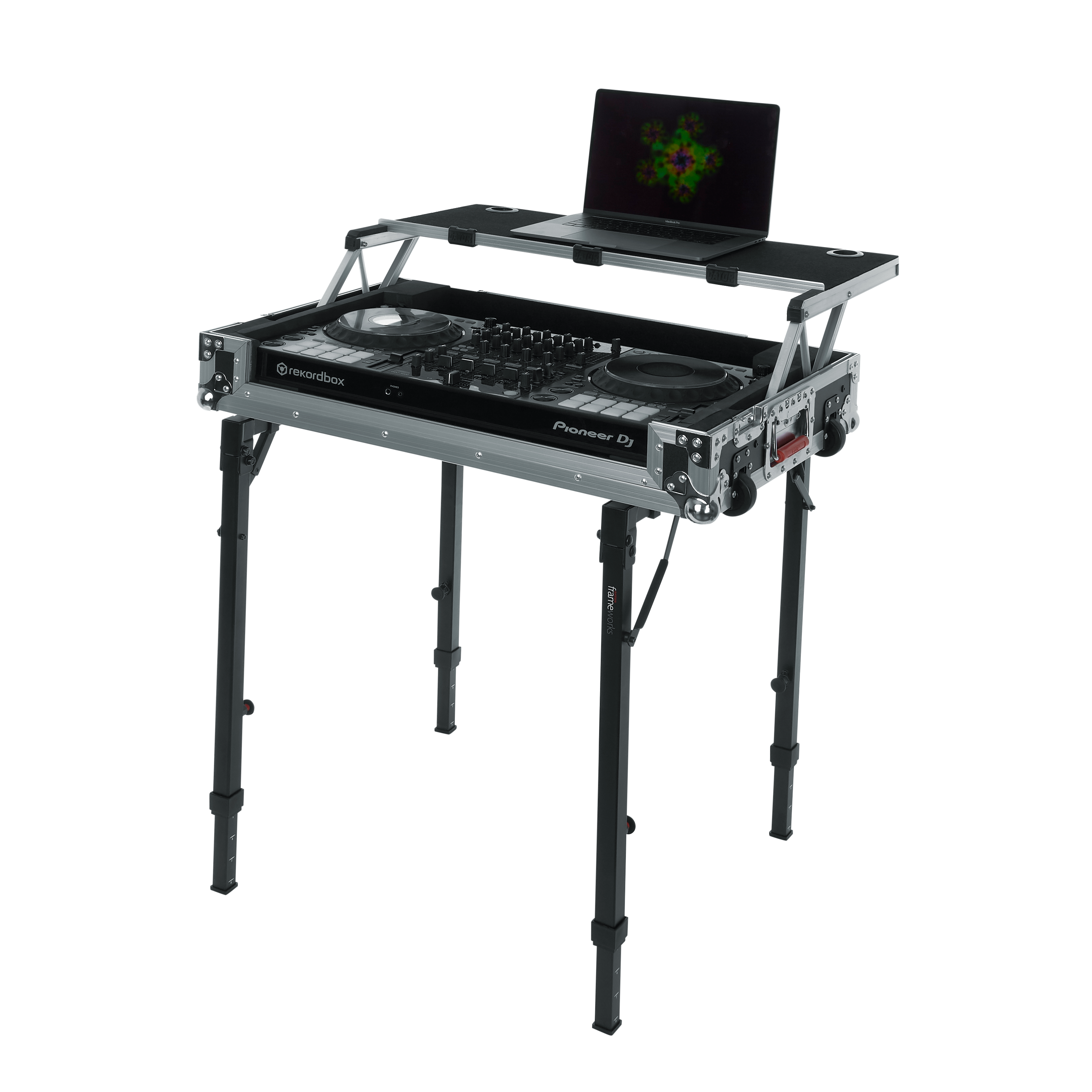 Adjustable T-Stand Folding Workstation