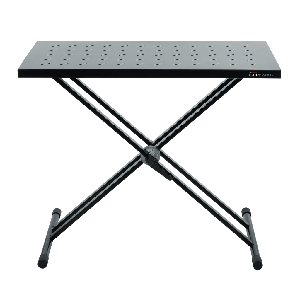 Utility table top with double-X stand