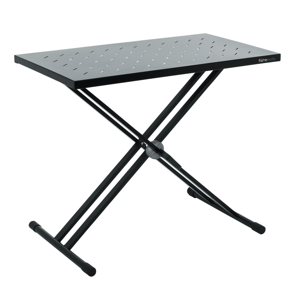 Utility table top with double-X stand