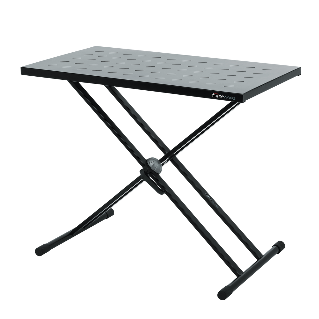 Utility table top with double-X stand