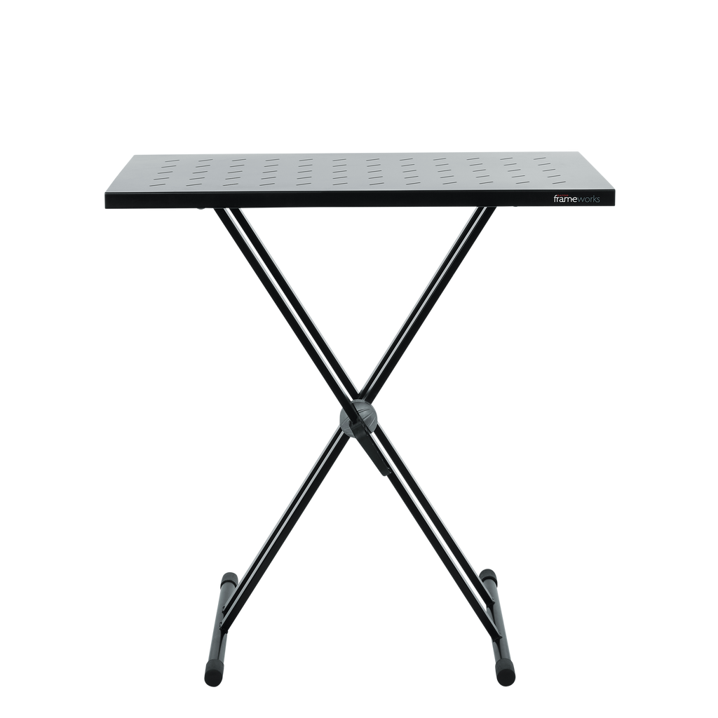 Utility table top with double-X stand