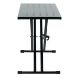 Utility table top with double-X stand