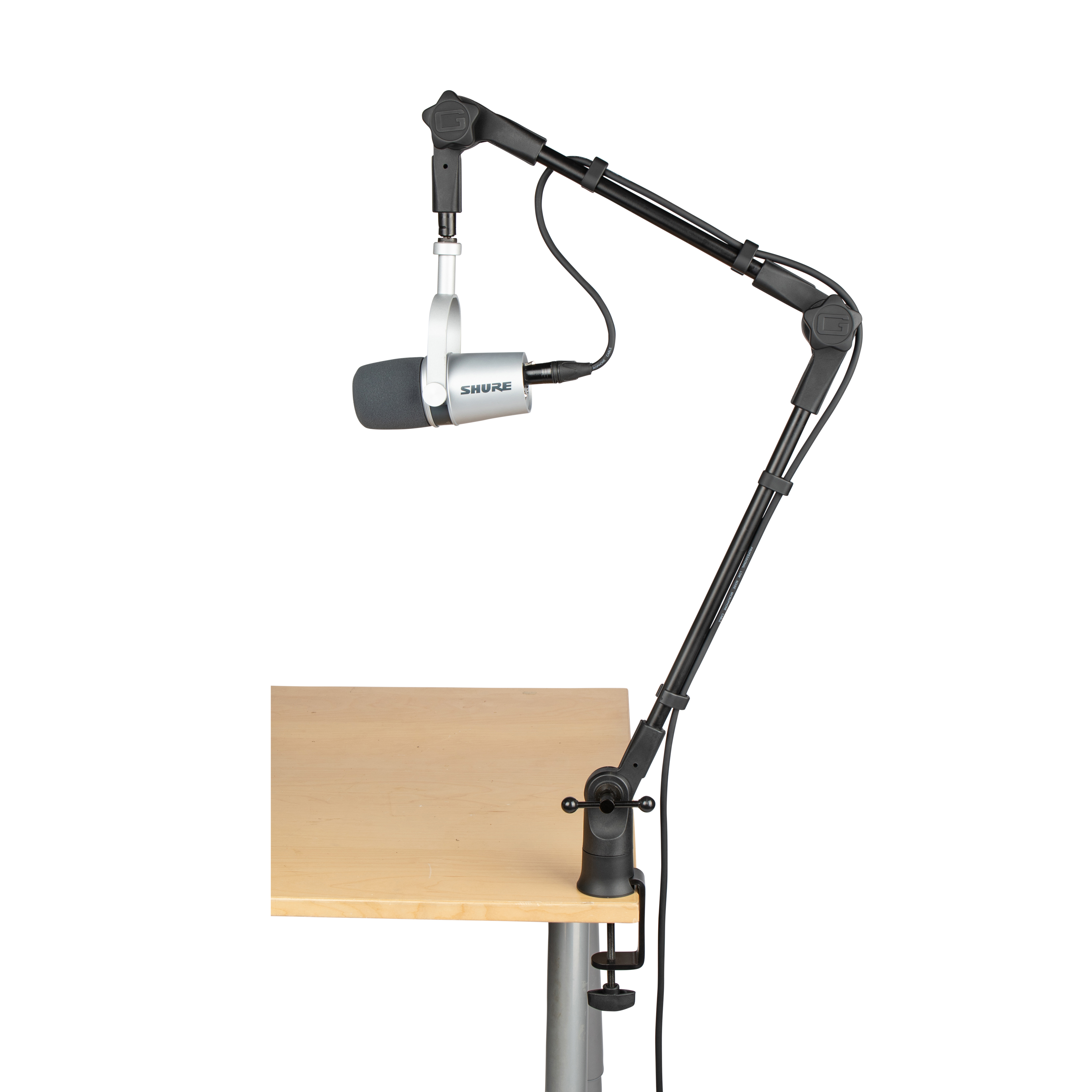 Frameworks Slim Profile Desktop Mic Stand Boom Arm