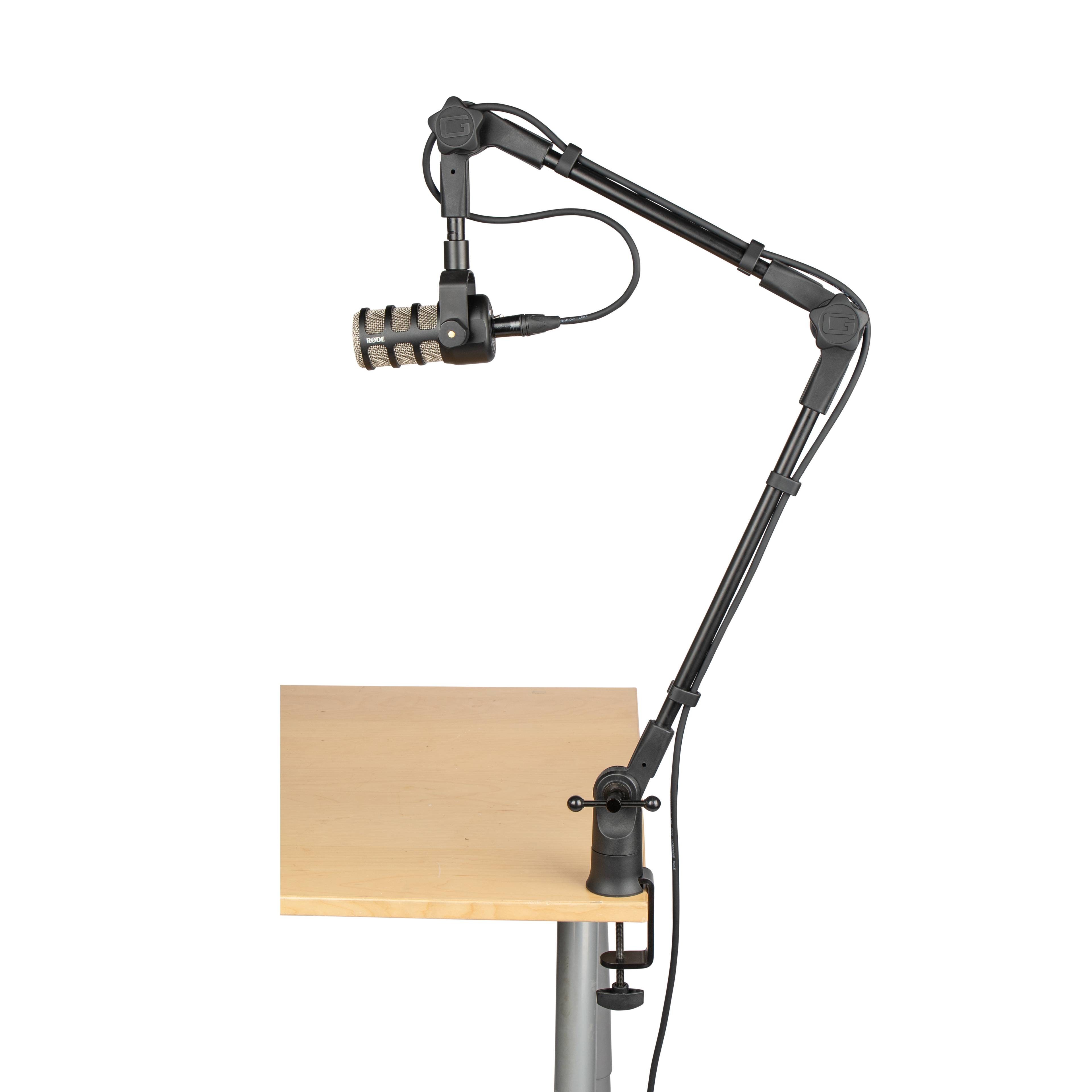 Frameworks Slim Profile Desktop Mic Stand Boom Arm