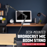 Frameworks Slim Profile Desktop Mic Stand Boom Arm