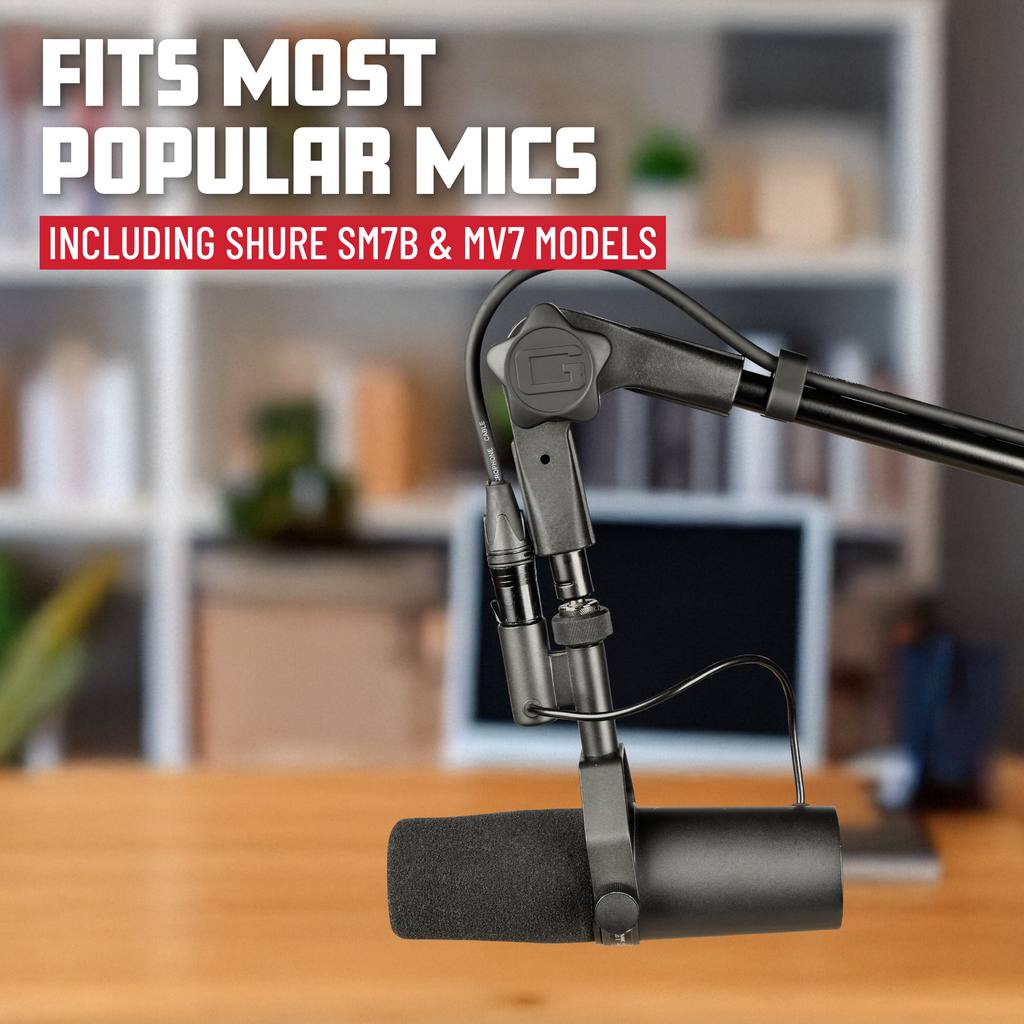 Frameworks Slim Profile Desktop Mic Stand Boom Arm