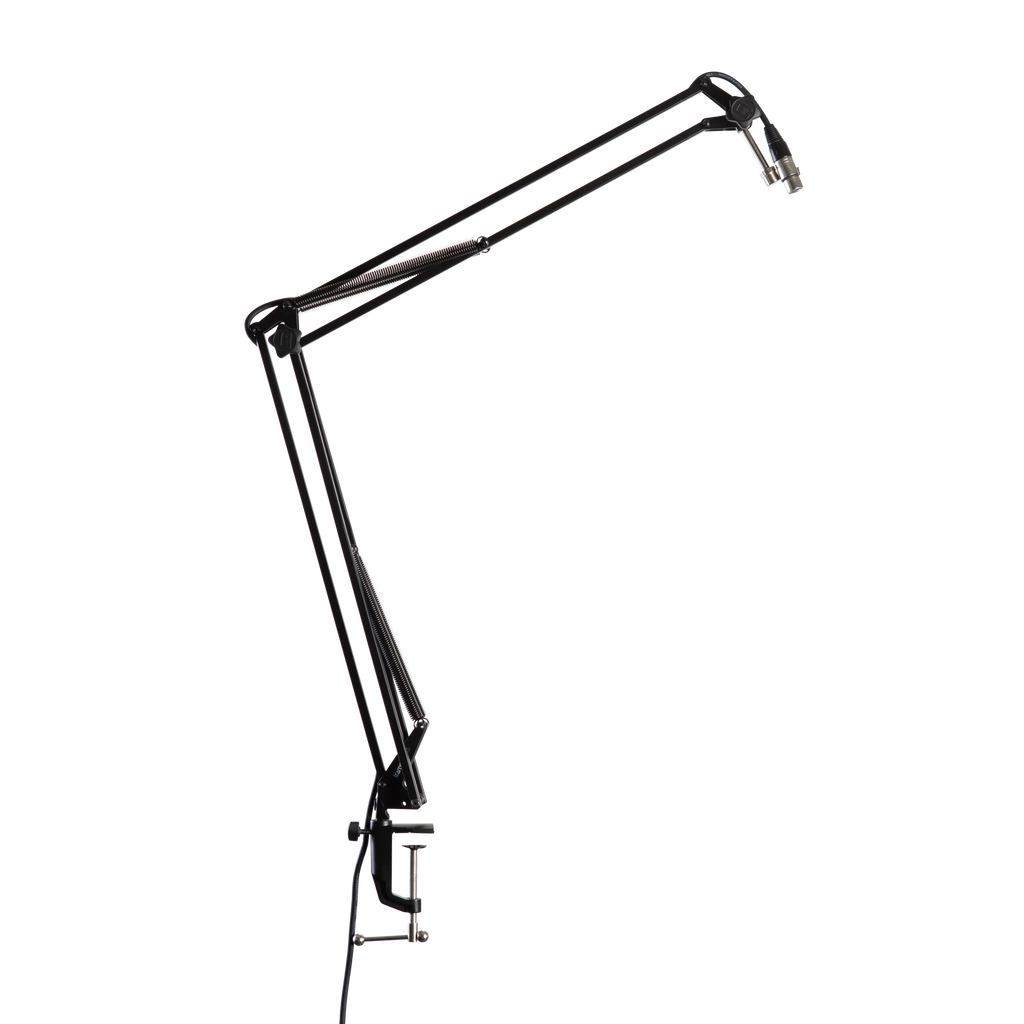 Desk-Mounted Broadcast/Podcast Boom Mic Stand