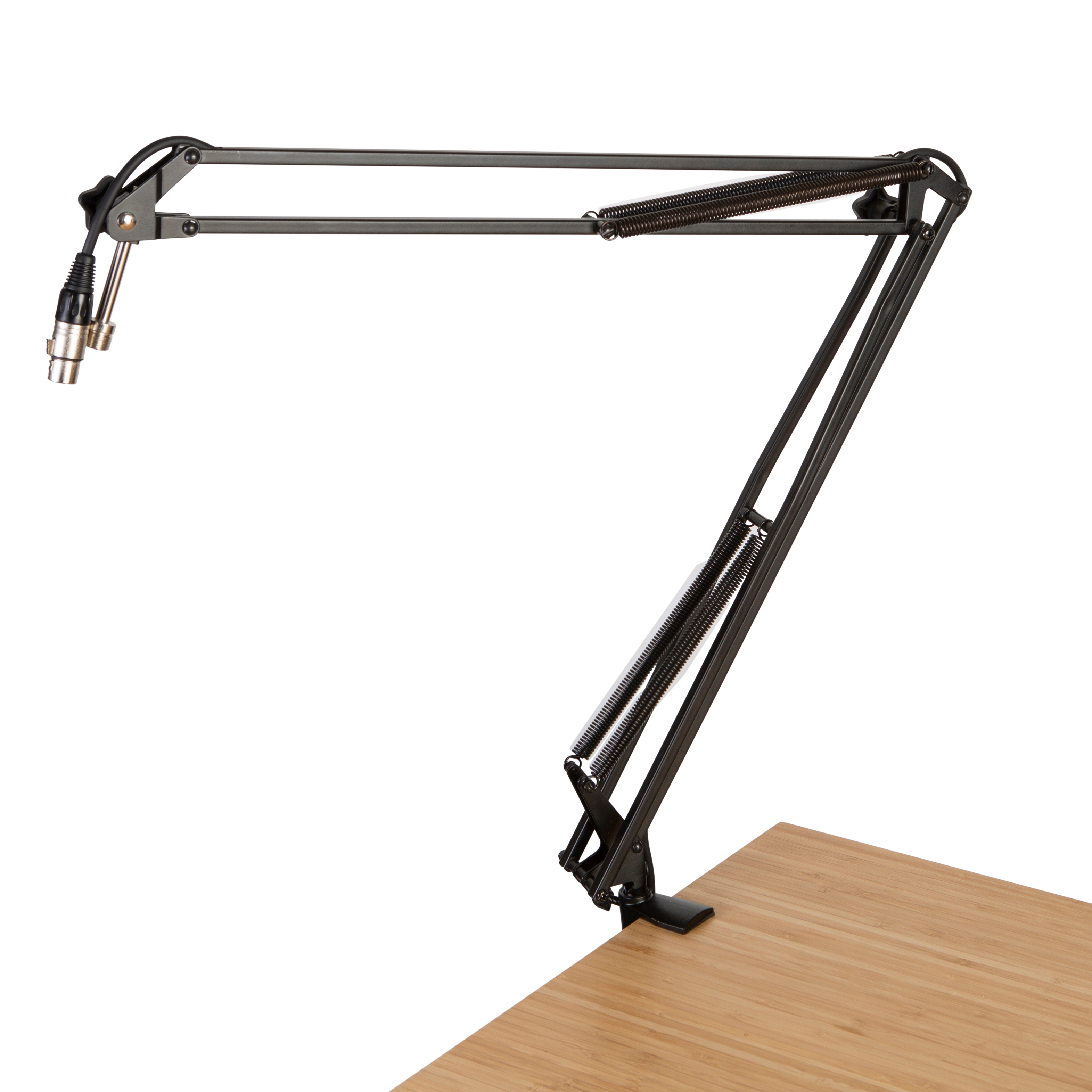 Desk-Mounted Broadcast/Podcast Boom Mic Stand