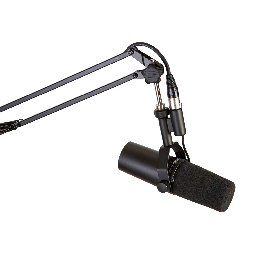 Desk-Mounted Broadcast/Podcast Boom Mic Stand