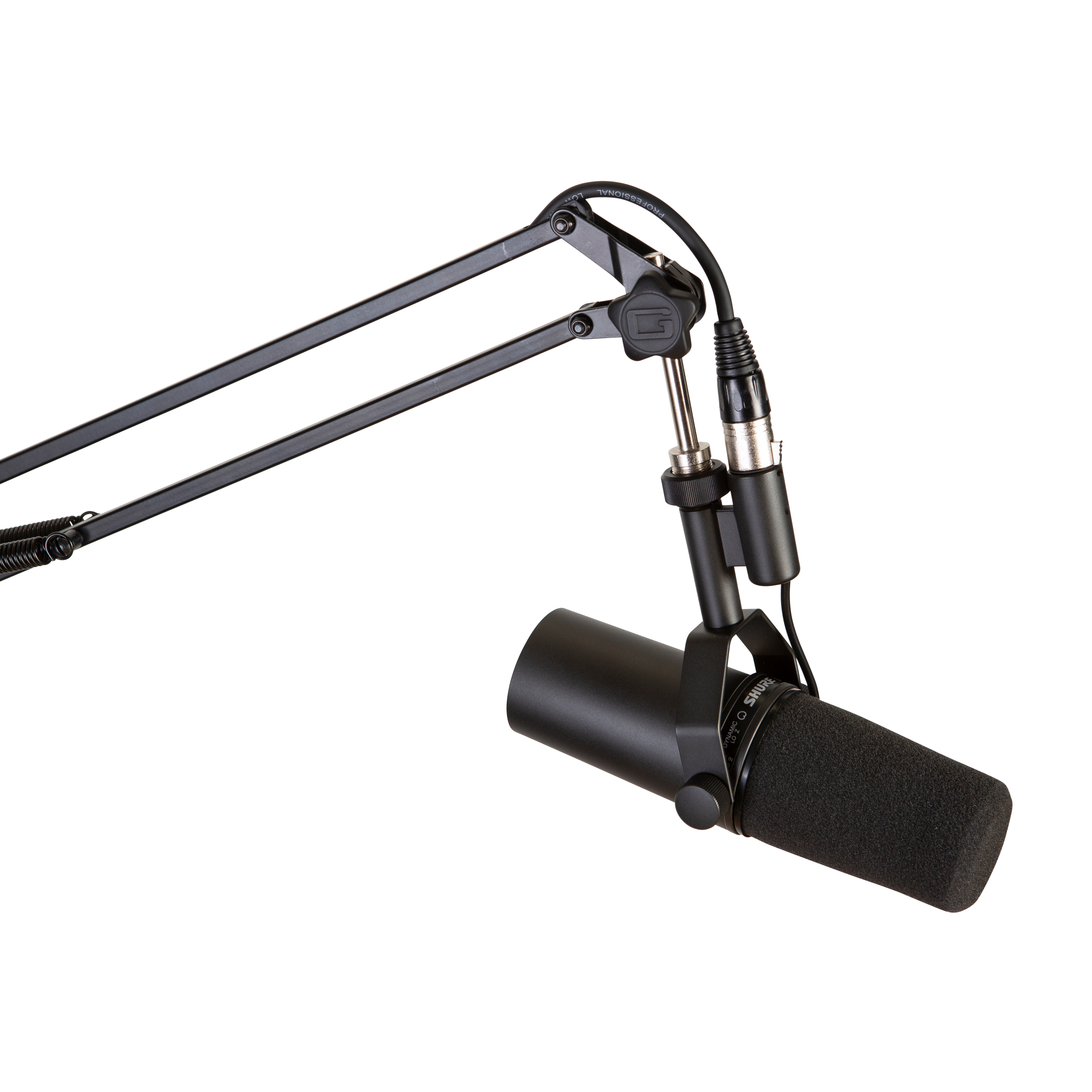 Desk-Mounted Broadcast/Podcast Boom Mic Stand