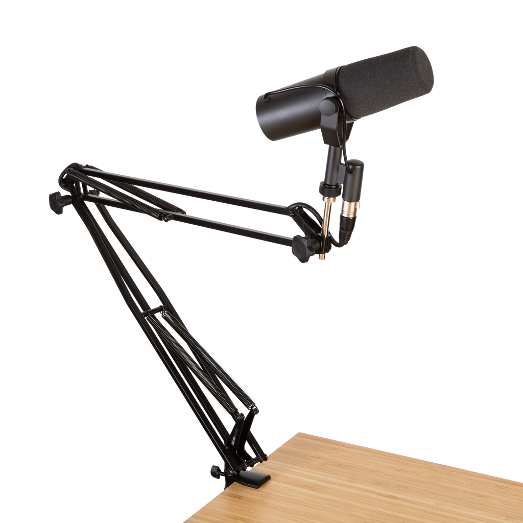 Desk-Mounted Broadcast/Podcast Boom Mic Stand