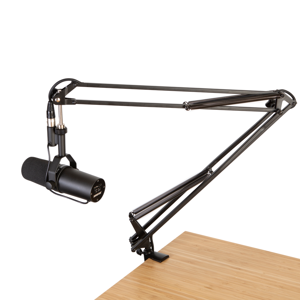 Desk-Mounted Broadcast/Podcast Boom Mic Stand