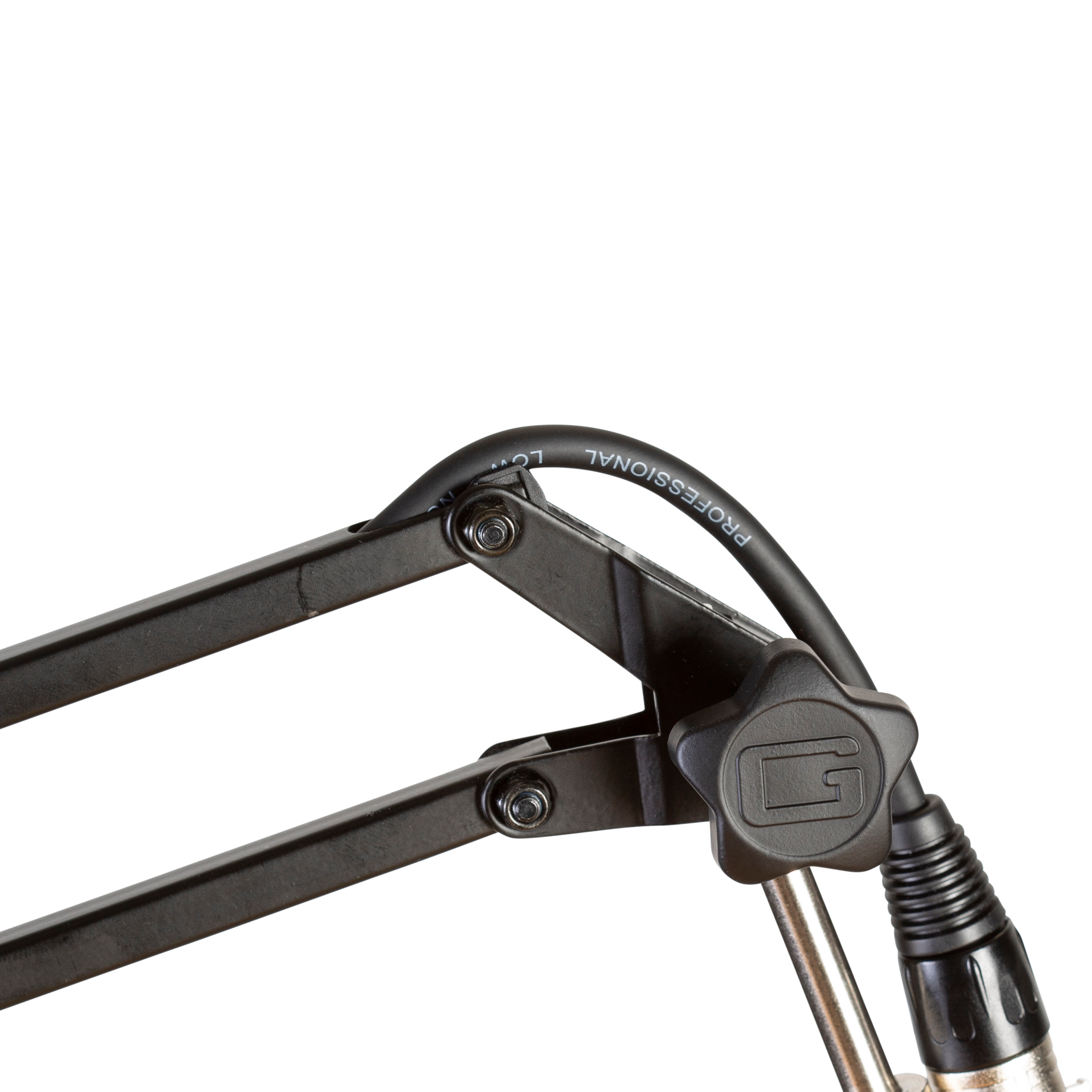 Desk-Mounted Broadcast/Podcast Boom Mic Stand