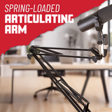Desk-Mounted Broadcast/Podcast Boom Mic Stand