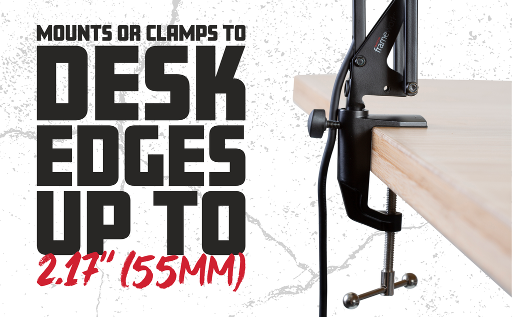 Desk-Mounted Broadcast/Podcast Boom Mic Stand