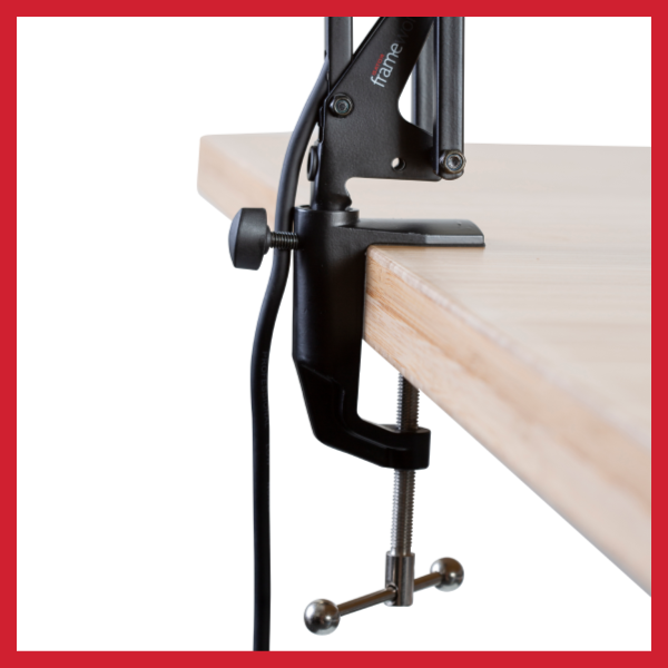 Desk-Mounted Broadcast/Podcast Boom Mic Stand