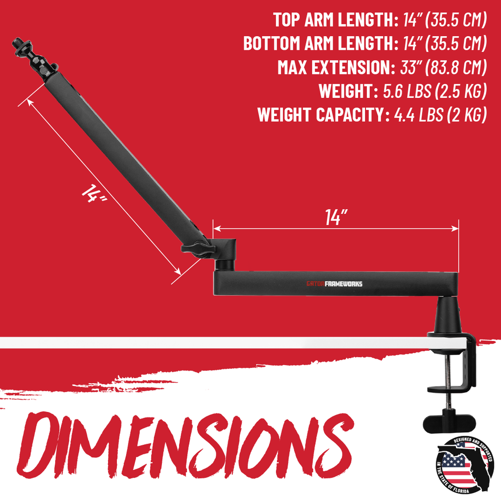 Frameworks Low Profile Broadcast Boom