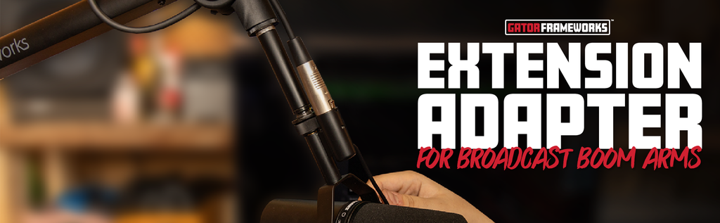 Extension Adapter for Broadcast Boom Arms