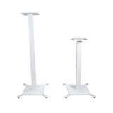 Pair of White Moving Head or Lighting Speaker Totem DJ Stand with Carrying Bags by Humpter