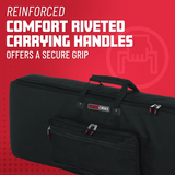 88 Note Keyboard Gig Bag; Slim Design