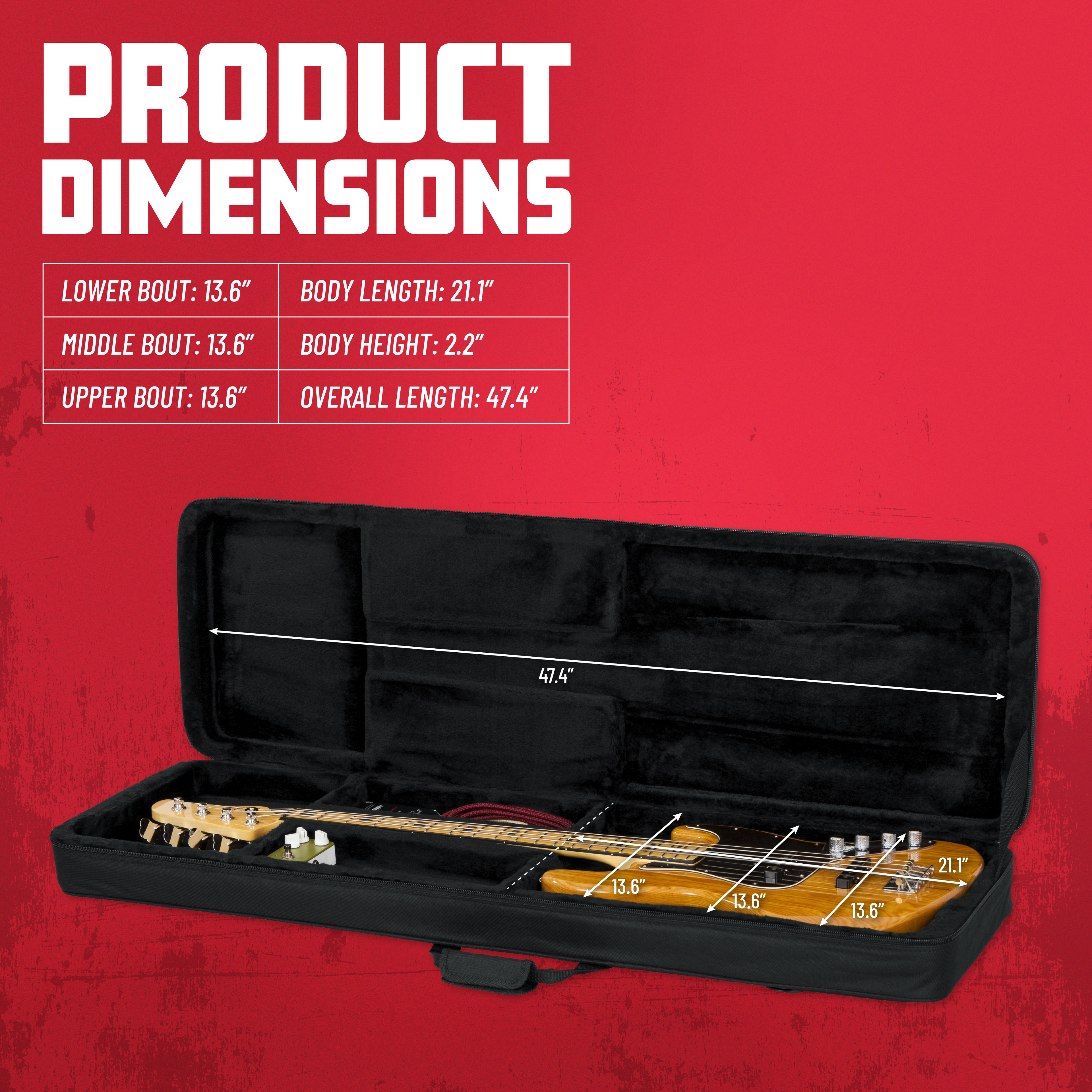 Bass Guitar Lightweight Case