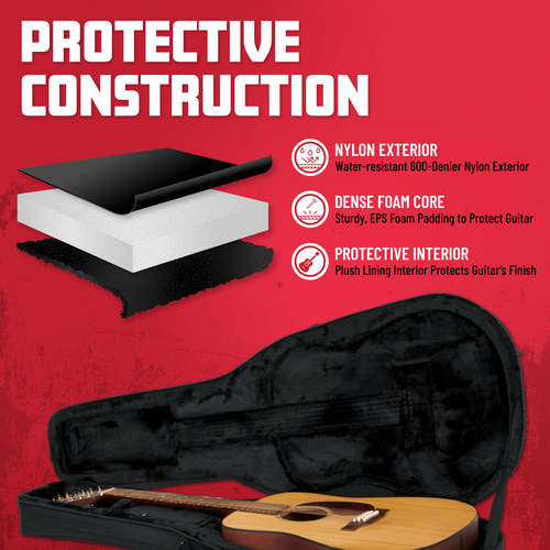 12 String Dreadnought Guitar Lightweight Case