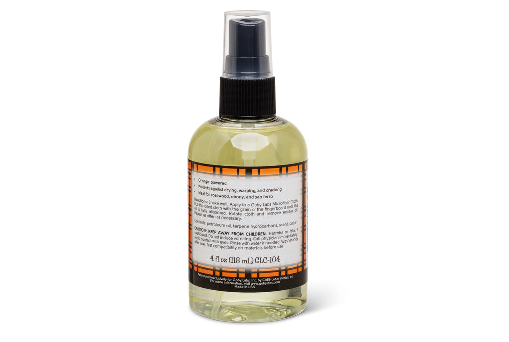 Goby Labs Fingerboard Conditioner, 4 fl oz - Back