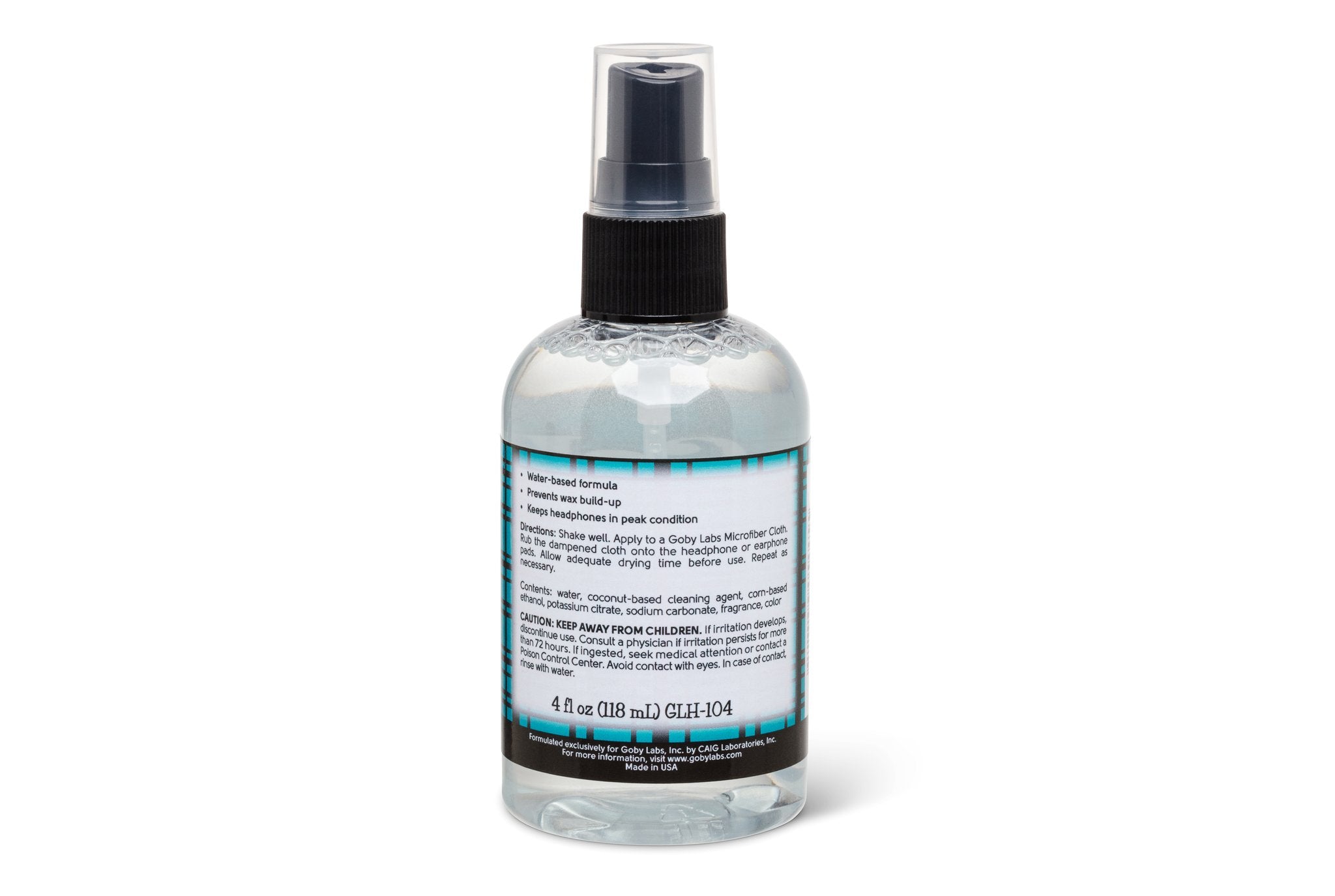 Goby Labs Headphone Cleaner, 4 fl oz - Back