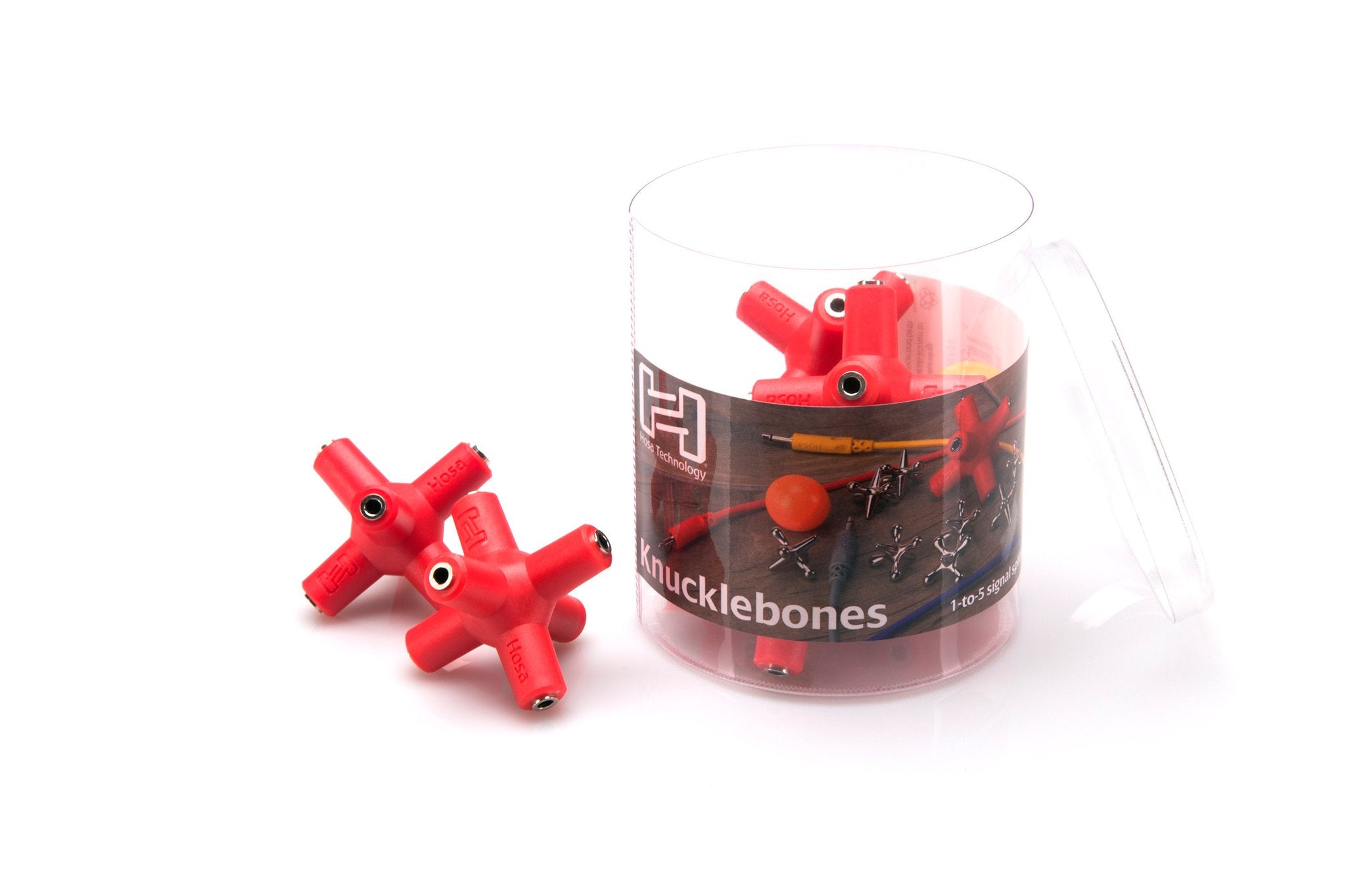 Knucklebones Signal Splitter, 3.5 mm X 6, Red, 10 pc - RGB 2400