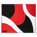 Gator 78” x 66” Drum Rug – Black, Red, and White