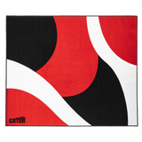 Gator 78” x 66” Drum Rug – Black, Red, and White