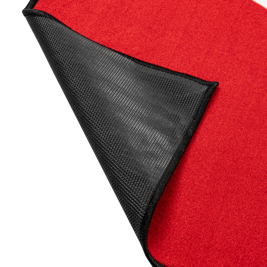 Gator 78” x 66” Drum Rug – Black, Red, and White
