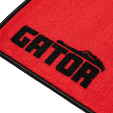 Gator 78” x 66” Drum Rug – Black, Red, and White
