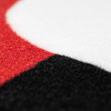 Gator 78” x 66” Drum Rug – Black, Red, and White