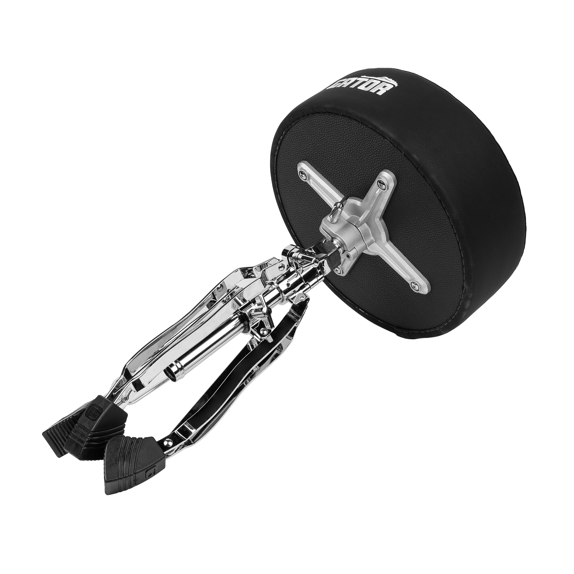 Gator Spindle Round Seat Drum Throne - Black