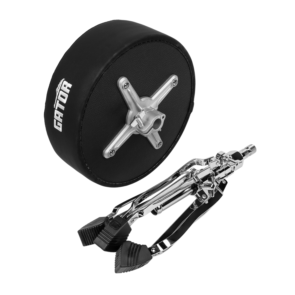 Gator Spindle Round Seat Drum Throne - Black