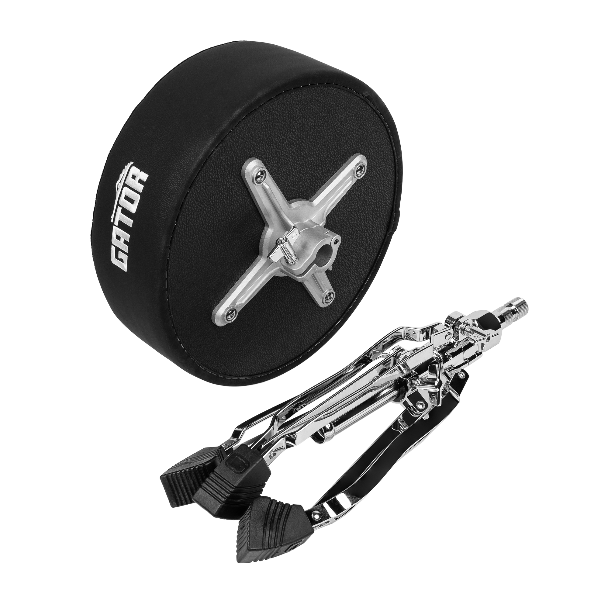 Gator Spindle Round Seat Drum Throne - Black