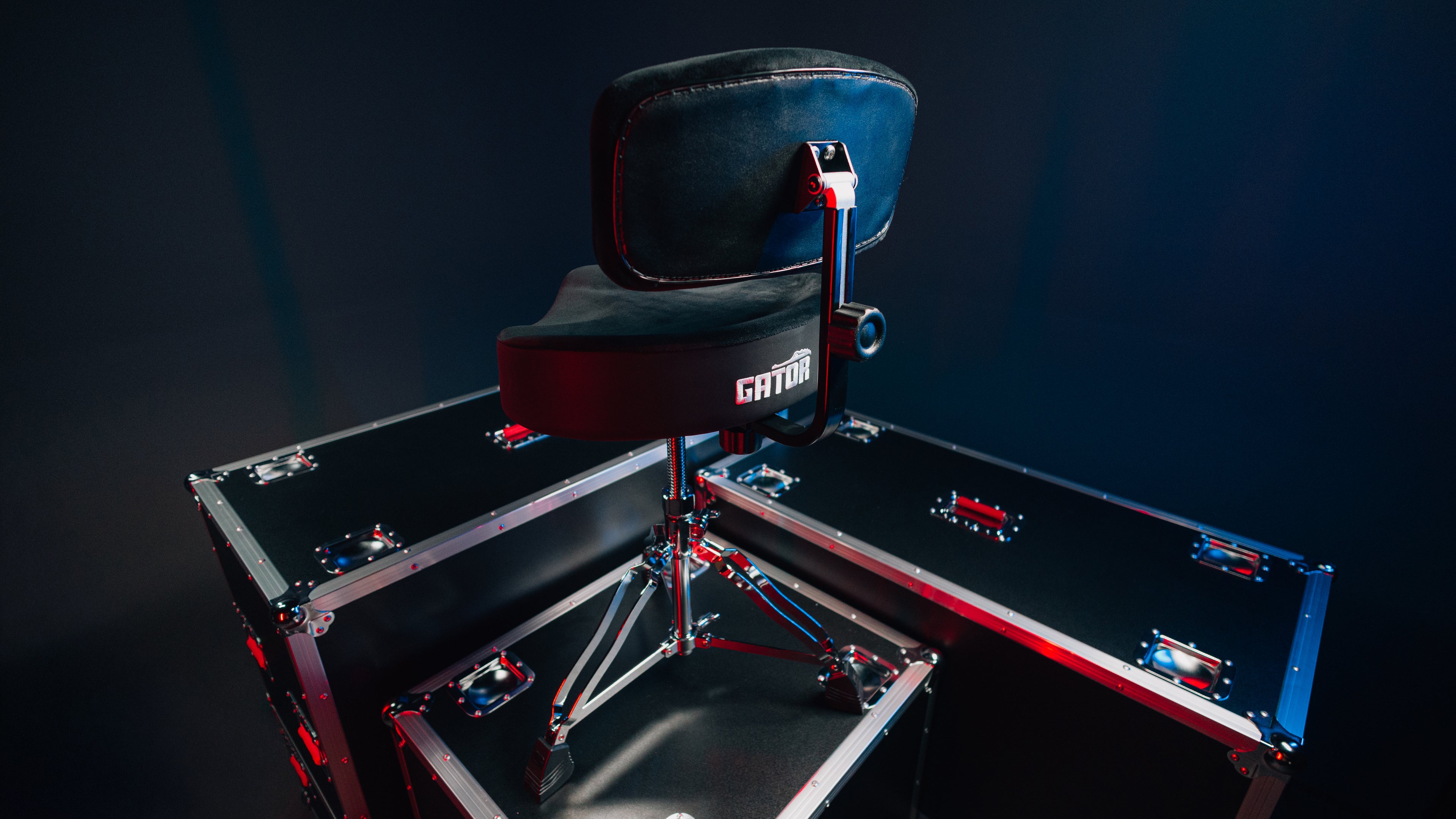 Gator Spindle Drum Throne Saddle Seat - Black
