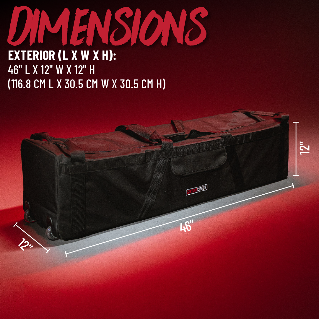 GP-HDWE-1246W Drum Hardware Bag w/Wheels